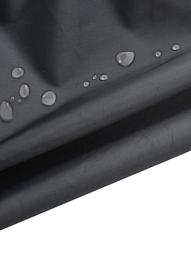 ANMINY Waterproof Patio Chair Covers UV-Resistant Windproof Outdoor Barstools Chair Cover Stackable Lawn High Back Dining Chair Furniture Protector with Storage Bag - Black, Pack of 2 - Image 3